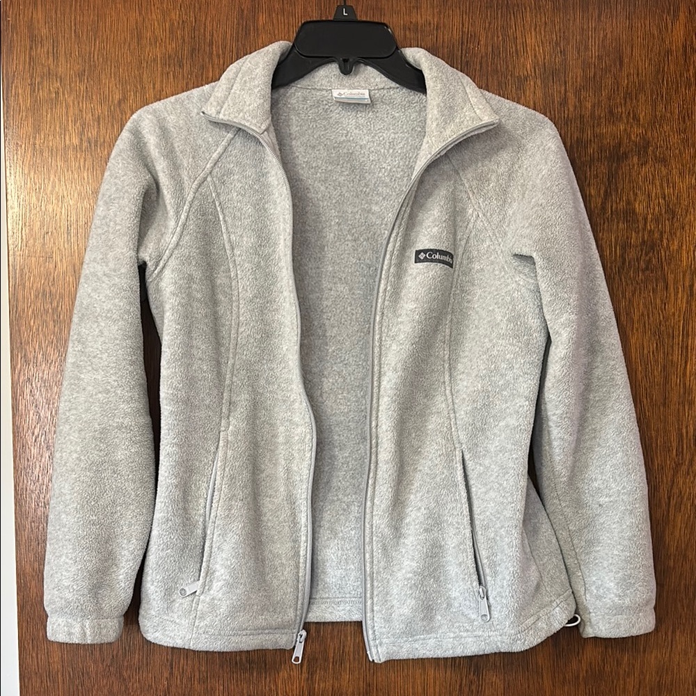 Columbia Gray Full-Zip Fleece Jacket